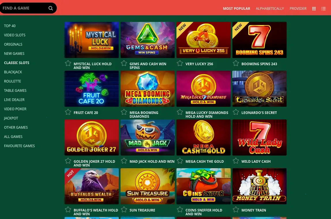 Offres spéciales et bonus Betonred casino en ligne 2026